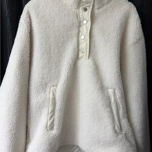 Athleta Cream Snap-Front Jacket